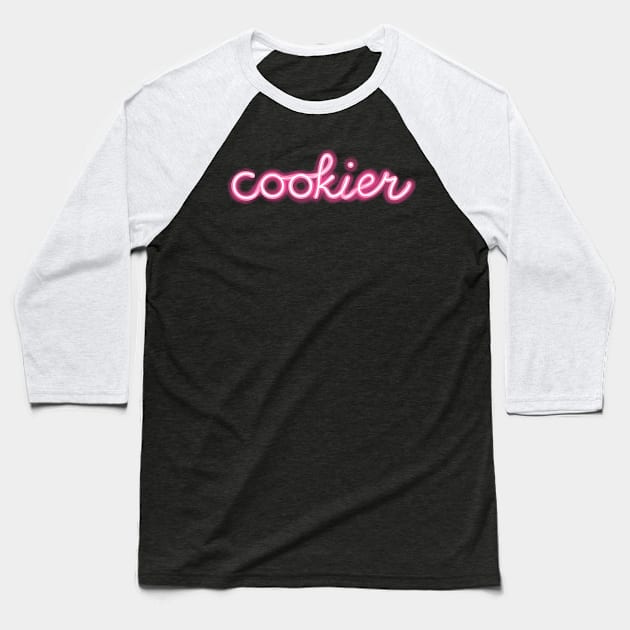 Neon Cookier Baseball T-Shirt by KellyMadeThat